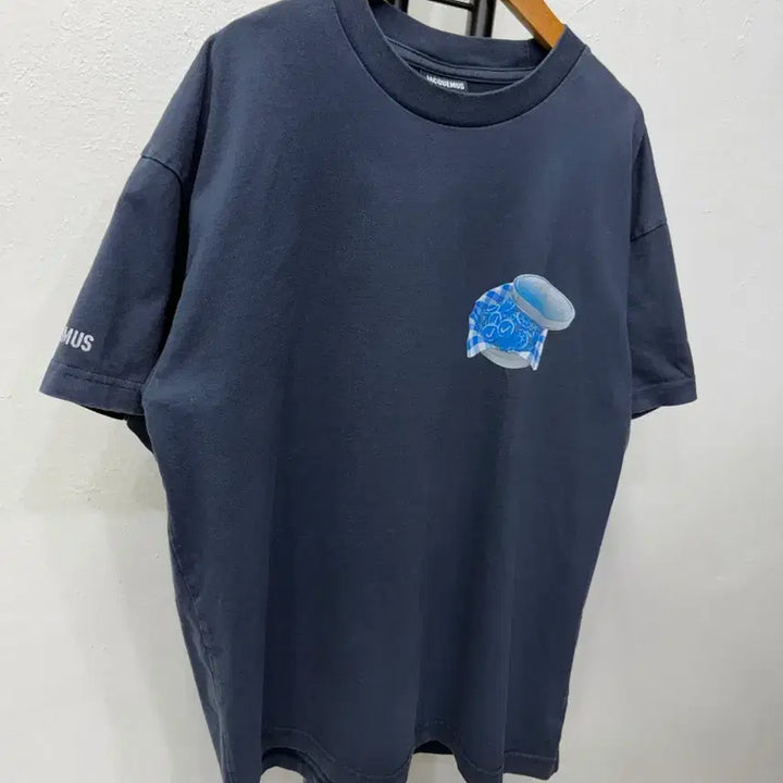 [BUNJANG] Jacquemus Navy Blue T-Shirt (Size L) / 정품) 자크뮈스 네이비 블루 반팔티 L