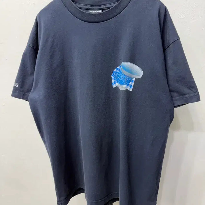 [BUNJANG] Jacquemus Navy Blue T-Shirt (Size L) / 정품) 자크뮈스 네이비 블루 반팔티 L