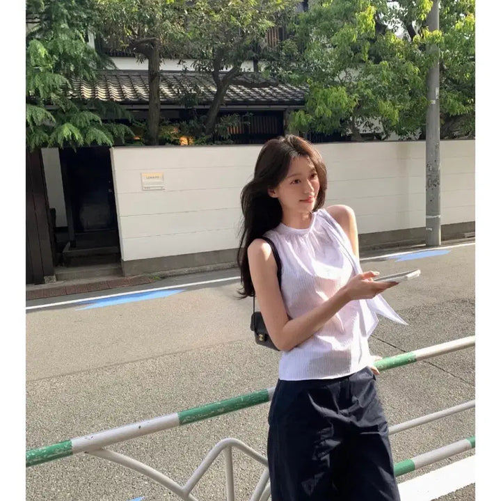 [SOLD OUT] 르플레인 셀리아 타이 블라우스 leplein Selier Blouse