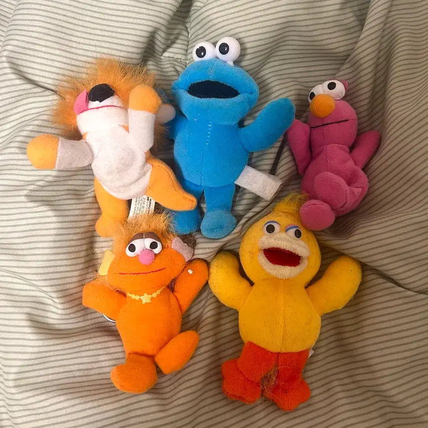 [BUNJANG] Sesame Street 1990s Vintage Doll Bundle Set / 세서미스트리트 90년대 빈티지 인형 일괄판매