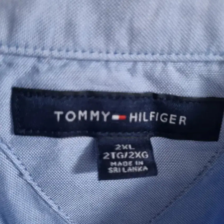 [BUNJANG] Tommy Hilfiger Blue Short Sleeve Shirt Size 2XL / 타미힐피거 반팔 셔츠 블루 사이즈2XL