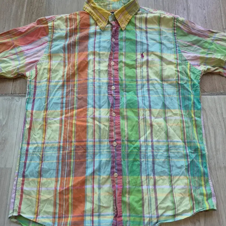 [BUNJANG] Polo Ralph Lauren Multicolor Check Shirt / 폴로 랄프로렌 멀티컬러 체크 셔츠 L
