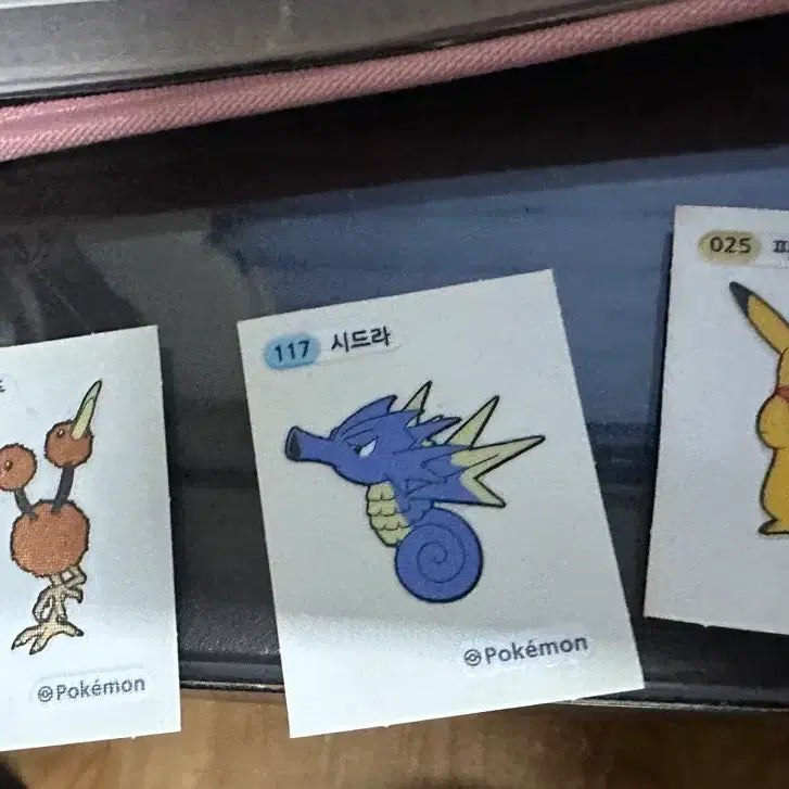[BUNJANG] Pokemon Stickers Pikachu 3 Types Set / 포켓몬 띠부실 피카츄 포함 3종