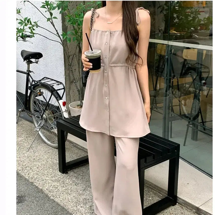 [BUNJANG] Airing Market Lounge Blouse - Beige / 아이링마켓 제작 라운지 블라우스 베이지 새상품