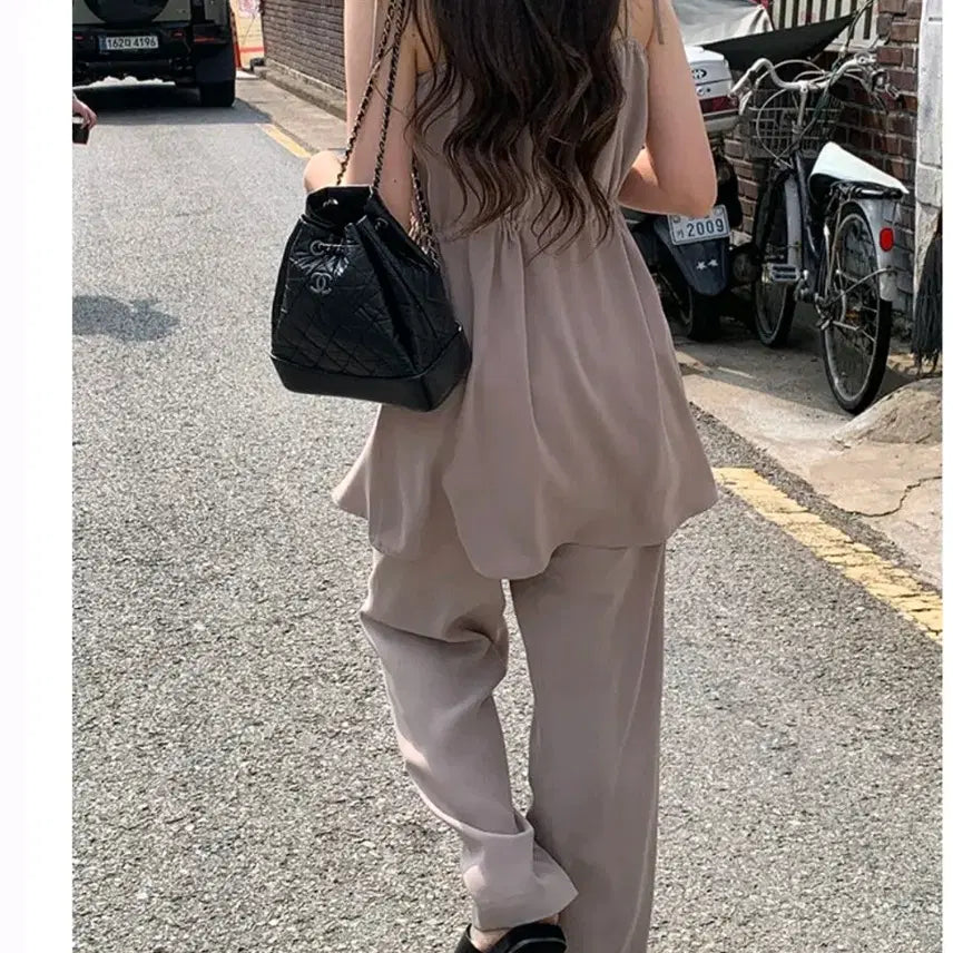 [BUNJANG] Airing Market Lounge Blouse - Beige / 아이링마켓 제작 라운지 블라우스 베이지 새상품