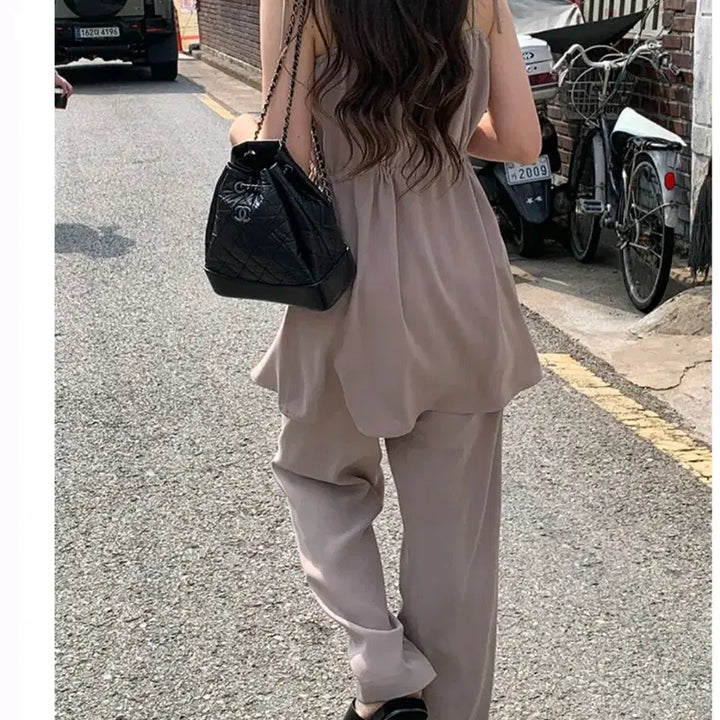 [BUNJANG] Airing Market Lounge Blouse - Beige / 아이링마켓 제작 라운지 블라우스 베이지 새상품