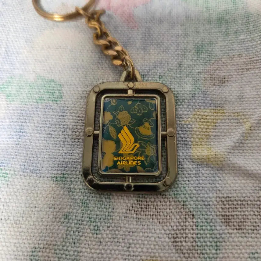 [BUNJANG] 80s-90s Singapore Airlines Vintage Keyring / 8-90s Singapore Airlines 빈티지 키링