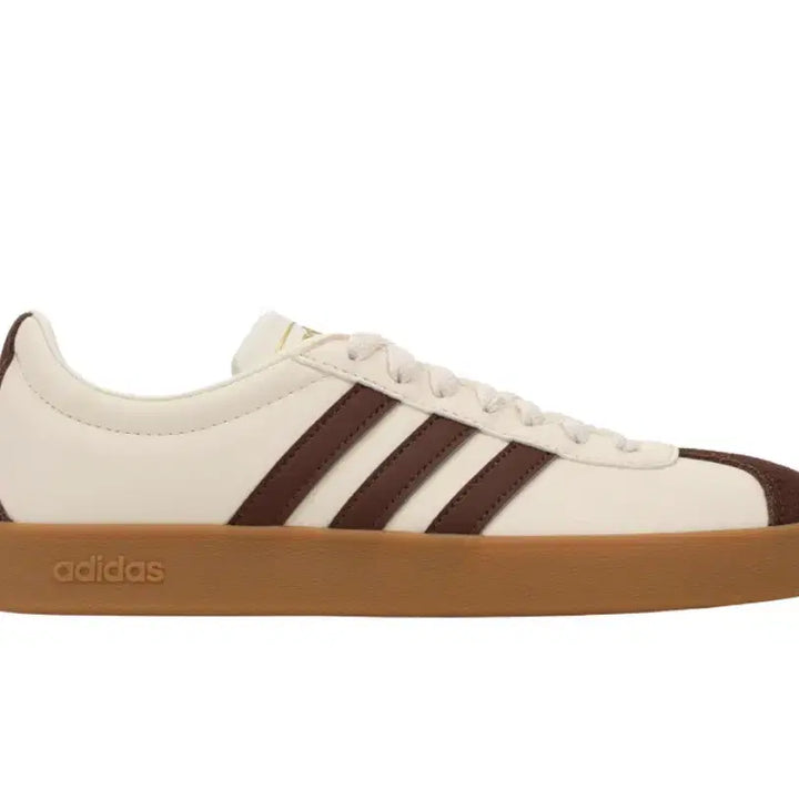 [BUNJANG] Adidas VL Court 2.0 Cream Brown Sneakers / 새상품)아디다스 크림 브라운 290