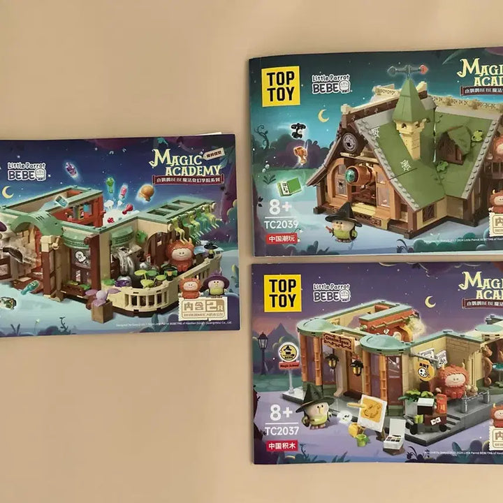 [BUNJANG] TOP TOY BeBe Series Magic Academy Building Blocks (TC2037, TC2038, TC2039) + Bonus Hong Kong Tea House (TC2052) / 호환레고 : 탑토이 마법아카데미+덤