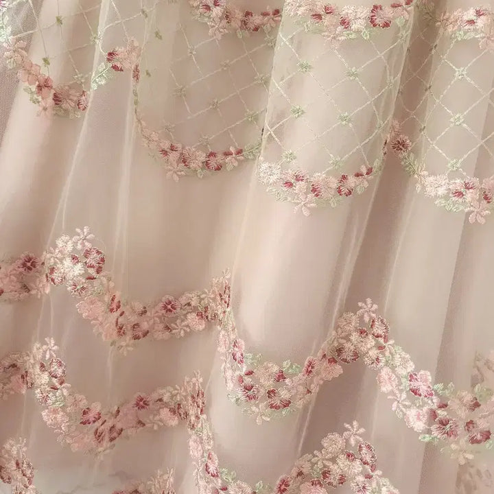[BUNJANG] Milk Cocoa Embroidered Skirt Champagne Beige / 8만원대 밀크코코아 자수 스커트 새상품