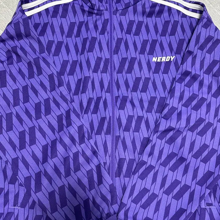 [BUNJANG] NERDY Purple Track Jacket / 널디 NERDY 퍼플 트랙 자켓