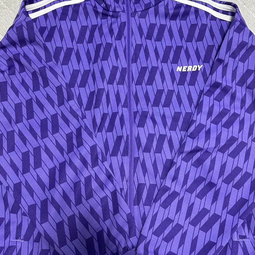 [BUNJANG] NERDY Purple Track Jacket / 널디 NERDY 퍼플 트랙 자켓