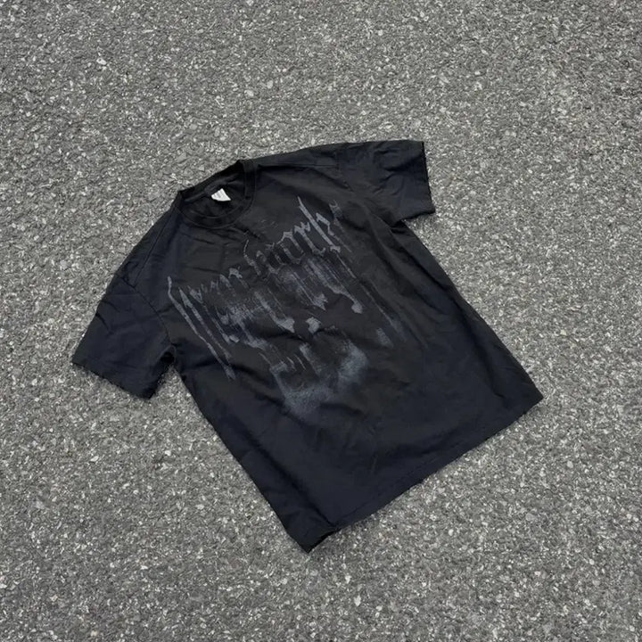 [BUNJANG] Wapworks W050 Washed Shadow T-Shirt / [1] Wapworks 왑웍스 반팔티셔츠 W050 워시드쉐도우