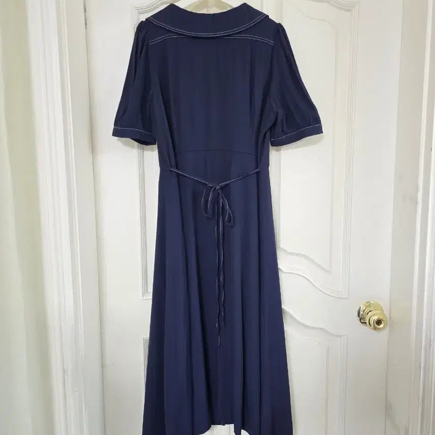 [BUNJANG] Rirandture Navy Stitch Dress / 리리앤코 네이비 스티치 원피스
