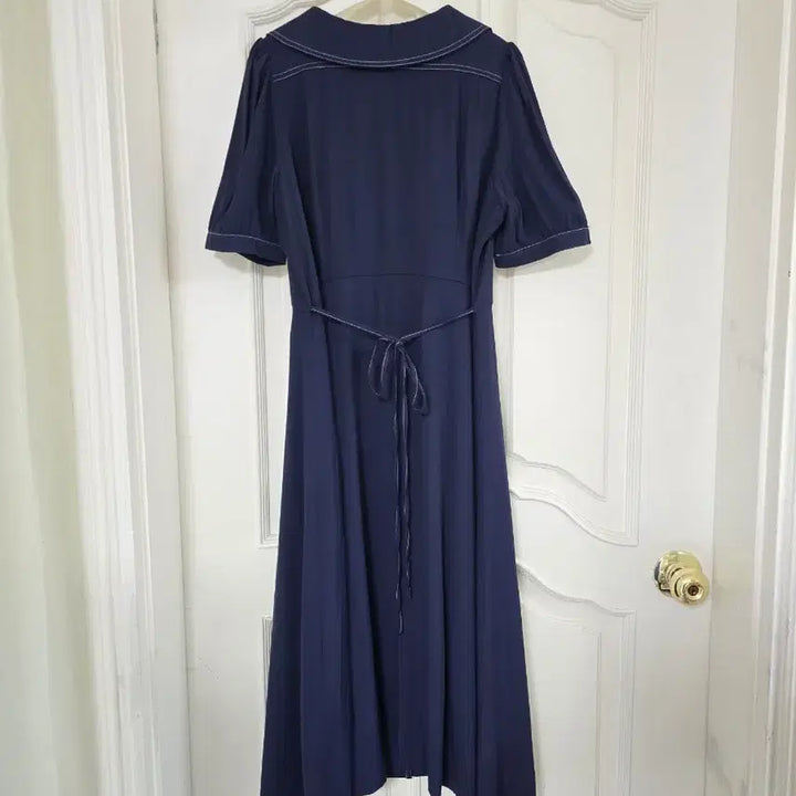 [BUNJANG] Rirandture Navy Stitch Dress / 리리앤코 네이비 스티치 원피스