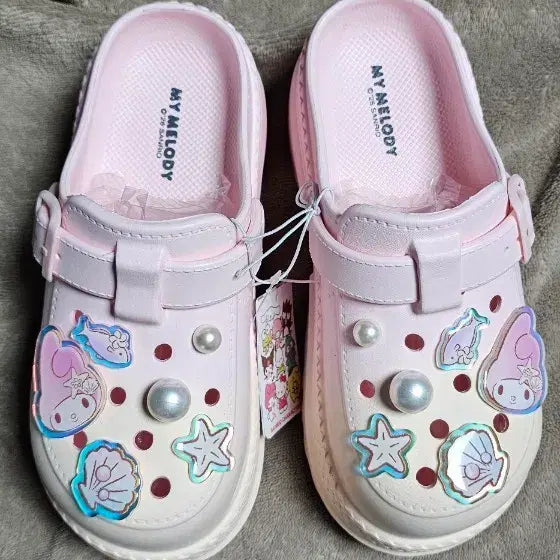 [BUNJANG] My Melody Two-Tone Pink Sandals Slippers / 마이멜로디 샌들 슬리퍼 투톤 핑크 새상품