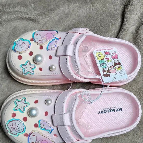 [BUNJANG] My Melody Two-Tone Pink Sandals Slippers / 마이멜로디 샌들 슬리퍼 투톤 핑크 새상품