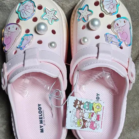 [BUNJANG] My Melody Two-Tone Pink Sandals Slippers / 마이멜로디 샌들 슬리퍼 투톤 핑크 새상품