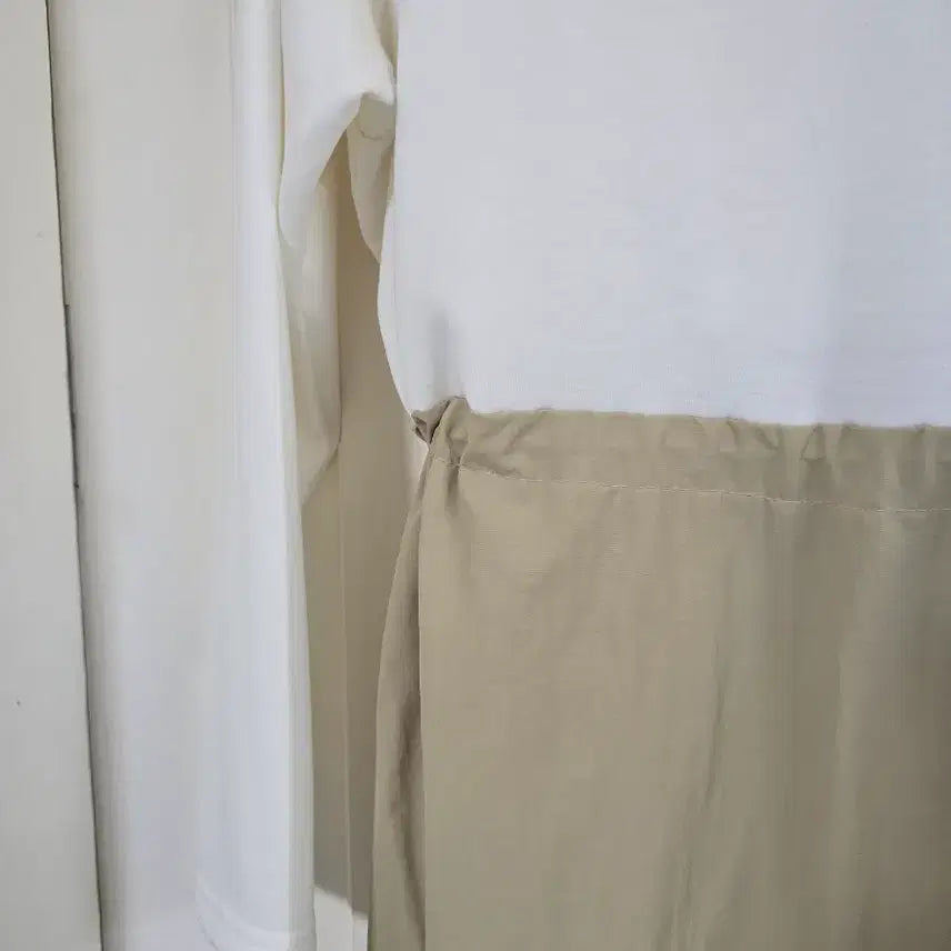 [BUNJANG] Colorblock Crinkle Dress / (새상품)배색 바스락 원피스