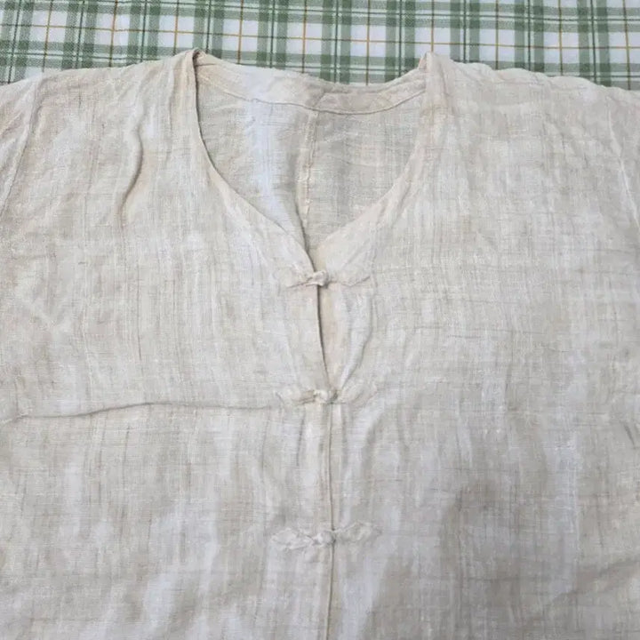 [BUNJANG] Vintage Korean Hemp Shirt / 4ㅡ삼베 옛날 국산 셔츠ㅡ66ㅡ77