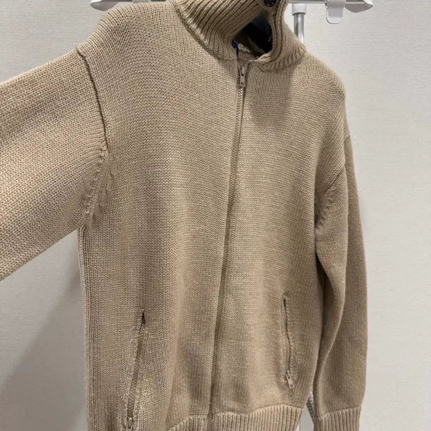 [BUNJANG] BEAMS Zip-Up Knit Sweater (Size M) / BEAMS 빔즈 니트 집업 M사이즈
