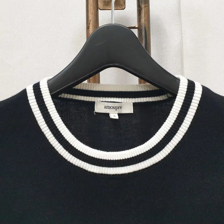 [BUNJANG] Amopfle Knit Round Short Sleeve T-shirt / (JJ30128)아모프레 니트 라운드반팔 (남성용)
