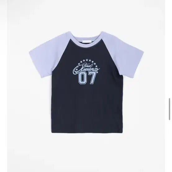 [BUNJANG] BAON Jikun Printing Raglan Half Sleeve T-Shirt - Light Purple / 바온 지쿤 프린팅 레글런 나그랑 반팔 티 연보라
