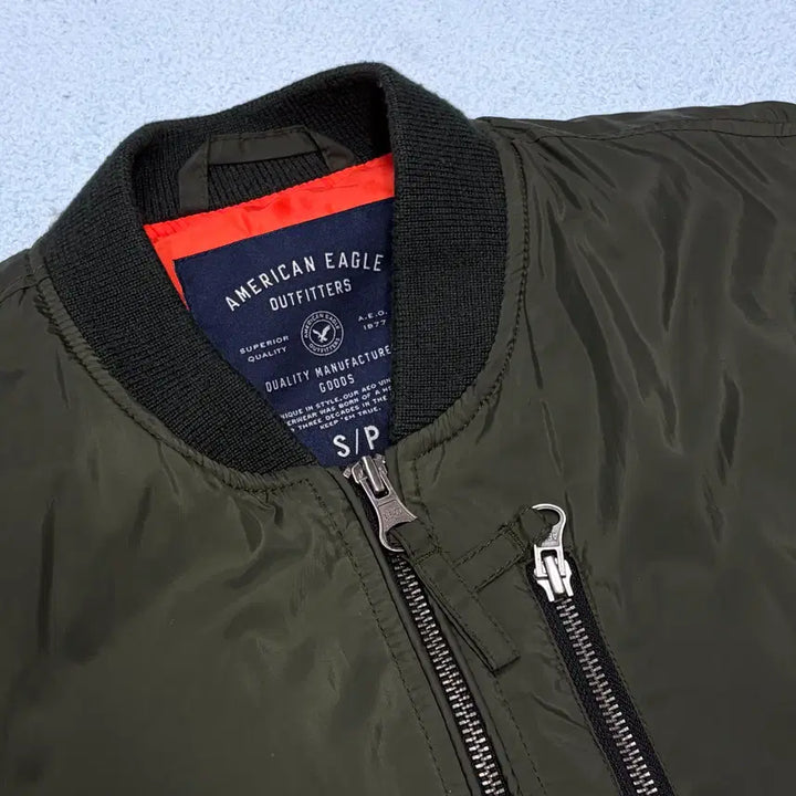 [BUNJANG] American Eagle Khaki Bomber Jacket / 95) (3회착) 아메리칸이글 카키 블루종 자켓