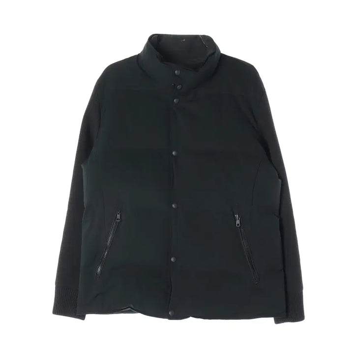 [BUNJANG] Beanpole Green Goose Down Jumper Knit Sleeve L / 빈폴 그린 니트 소매 구스 다운 점퍼 그린