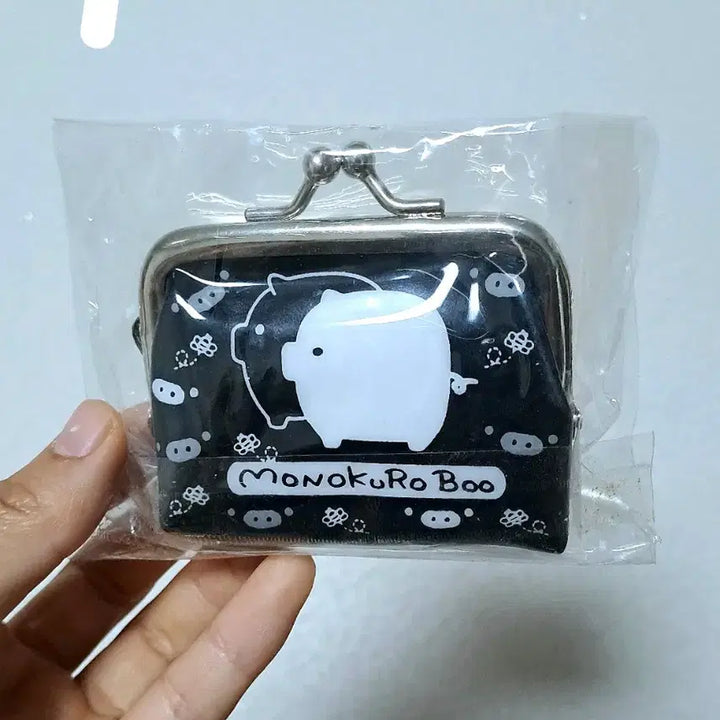 [BUNJANG] San-X Monokurobu Coin Purse Leather Wallet / 산엑스 모노쿠로부 동전지갑 가죽지갑 고전 문구