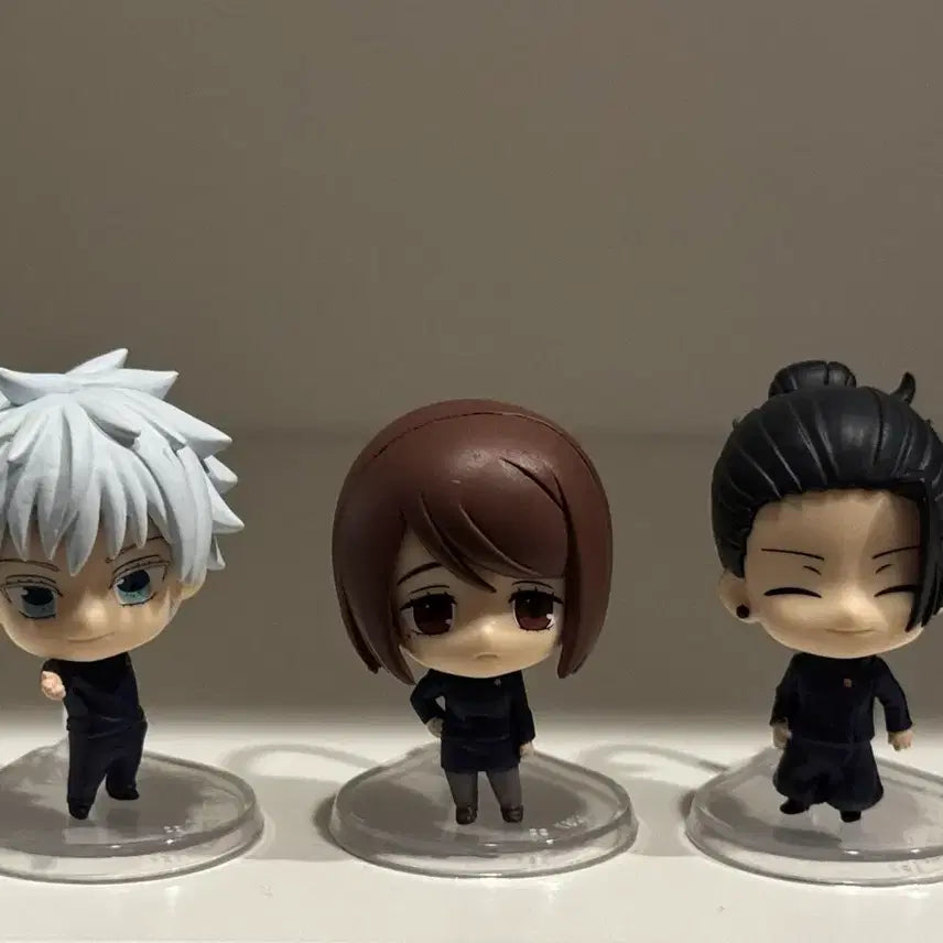 [BUNJANG] Jujutsu Kaisen Volume 0 Gakuen Arc Standing Gacha Figures Bundle (Geto, Gojo, Shoko) / 주술회전 회옥옥절 스탠딩 가챠 피규어 사시스 고죠 게토 쇼코 일괄
