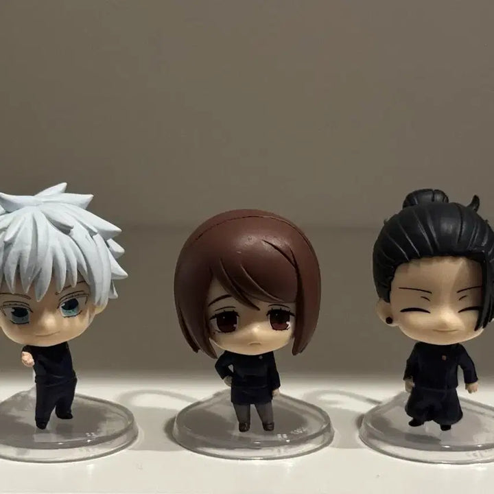 [BUNJANG] Jujutsu Kaisen Volume 0 Gakuen Arc Standing Gacha Figures Bundle (Geto, Gojo, Shoko) / 주술회전 회옥옥절 스탠딩 가챠 피규어 사시스 고죠 게토 쇼코 일괄