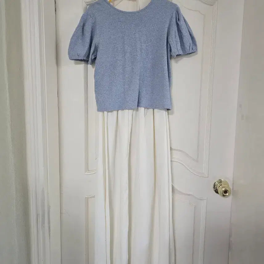 [BUNJANG] Cardigan &amp; Layered Dress Set / 가디건&amp;레이어드 원피스