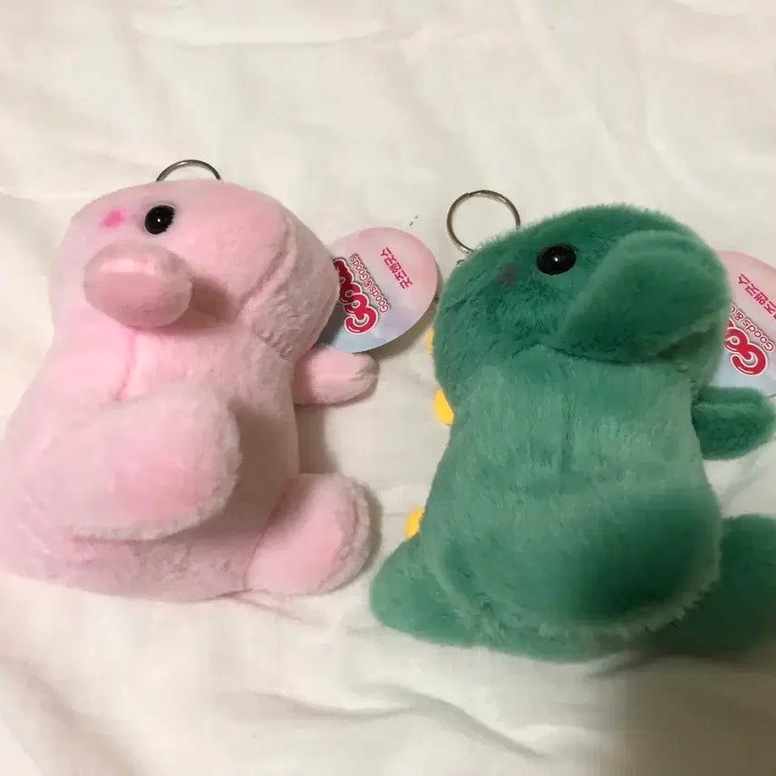 [BUNJANG] Dinosaur Plush Keychain Set / (일괄 판매) 12cm 공룡 인형 키링 2종 판매