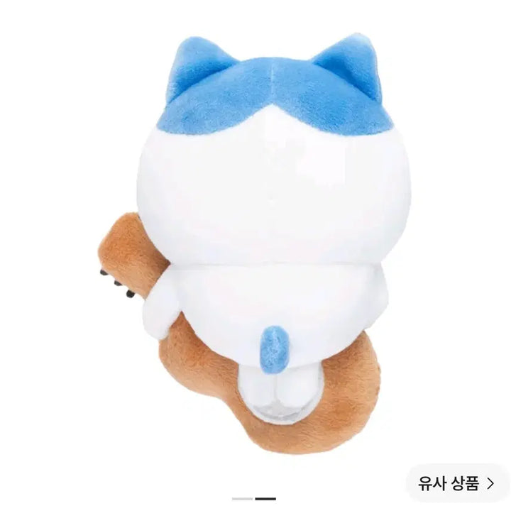 [BUNJANG] Chiikawa Desktop Watching Plush Hachiware with Guitar (Authentic) / <정품/새상품>치이카와 데스크톱에서 지켜보는 인형 &