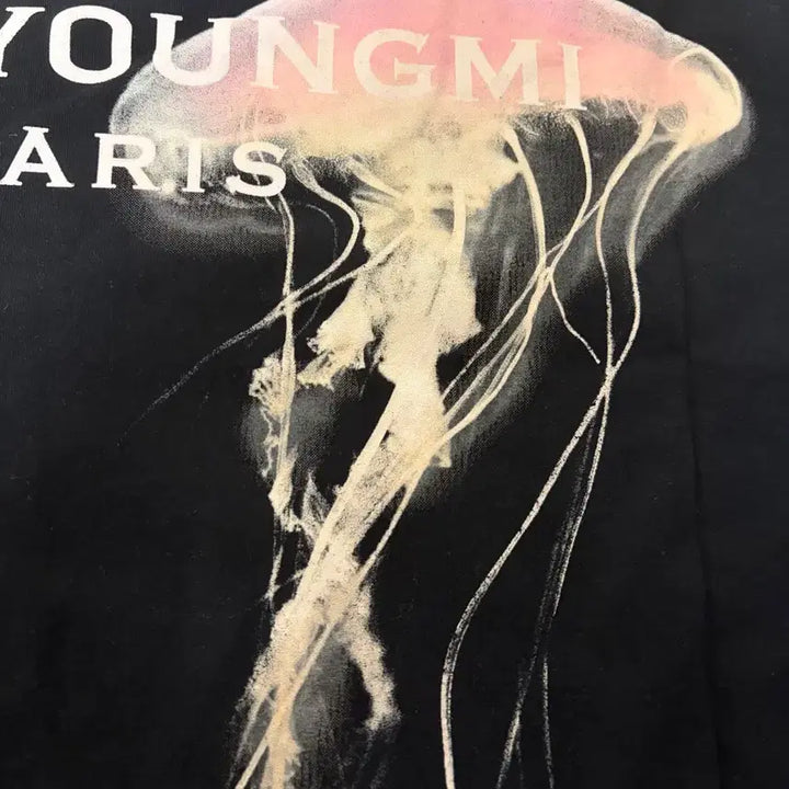 [BUNJANG] Wooyoungmi Jellyfish Back Logo T-Shirt Black / 우영미 젤리피쉬 백로고 티셔츠 블랙