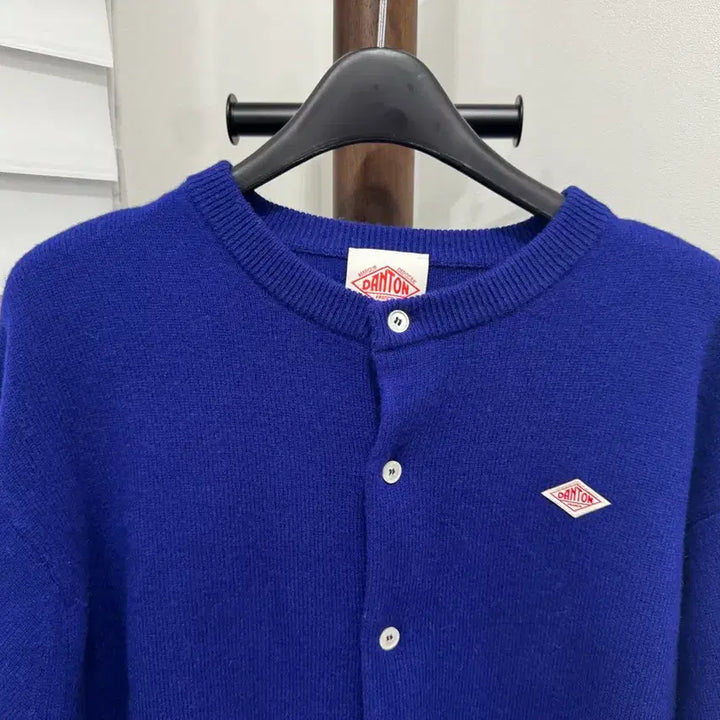 [BUNJANG] DANTON Wool Cardigan Cobalt Blue / DANTON 단톤 블루 가디건