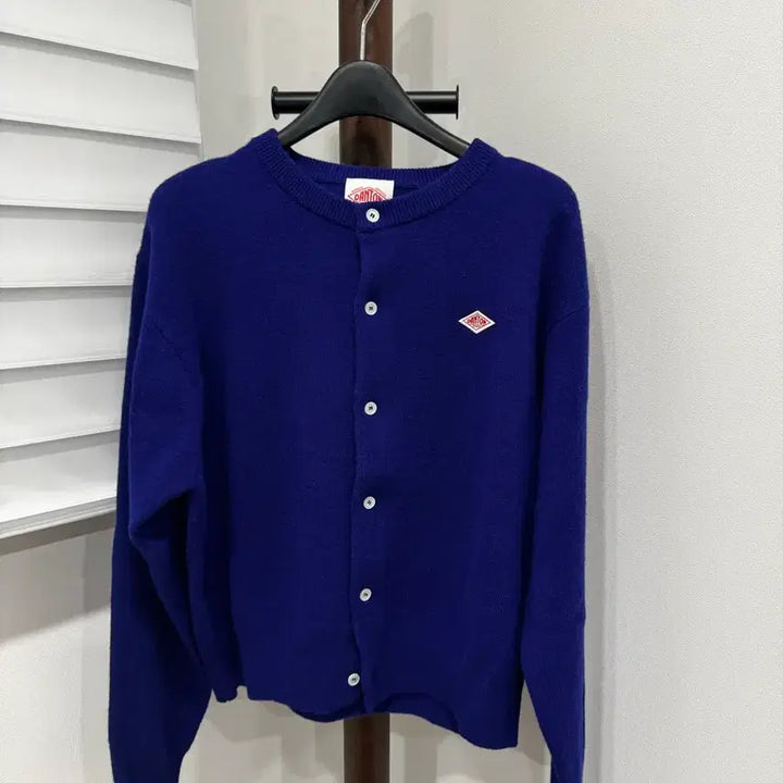 [BUNJANG] DANTON Wool Cardigan Cobalt Blue / DANTON 단톤 블루 가디건