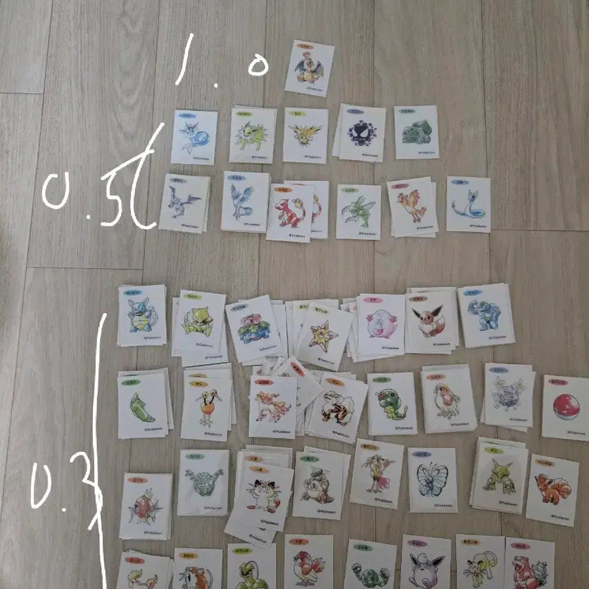 [BUNJANG] Pokemon Stickers for Sale / 포켓몬 띠부씰 판매