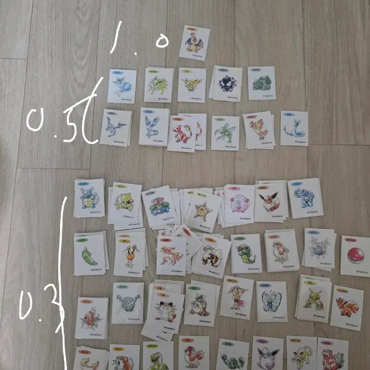 [BUNJANG] Pokemon Stickers for Sale / 포켓몬 띠부씰 판매