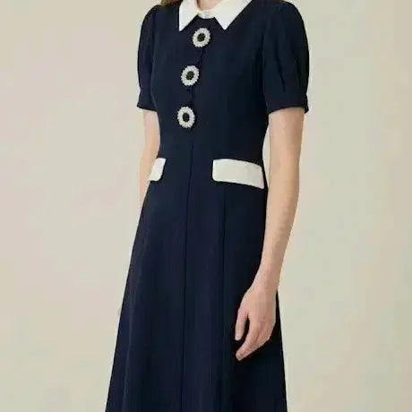 [BUNJANG] S Blanc Cubic Dress / 에스블랑  세상너무예쁜  큐빅 원피스