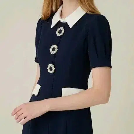 [BUNJANG] S Blanc Cubic Dress / 에스블랑  세상너무예쁜  큐빅 원피스