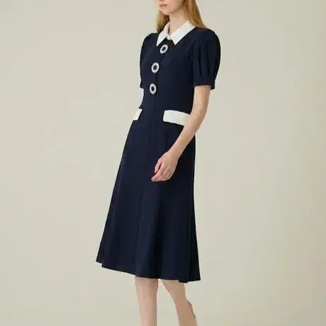 [BUNJANG] S Blanc Cubic Dress / 에스블랑  세상너무예쁜  큐빅 원피스