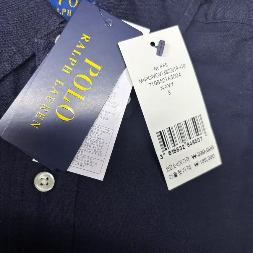 [BUNJANG] Polo Ralph Lauren Navy Shirt - New / 폴로 랄프로렌 네이비 셔츠 새상품