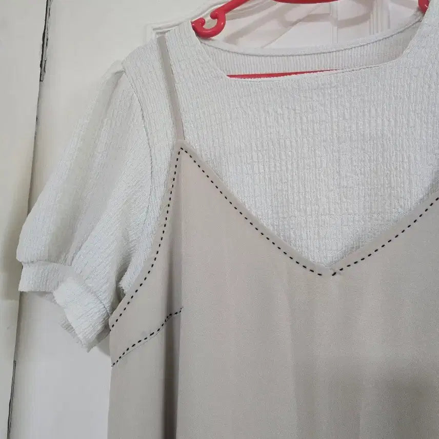 [BUNJANG] Beige Bustier Dress / 베이지 뷔스티에 원피스