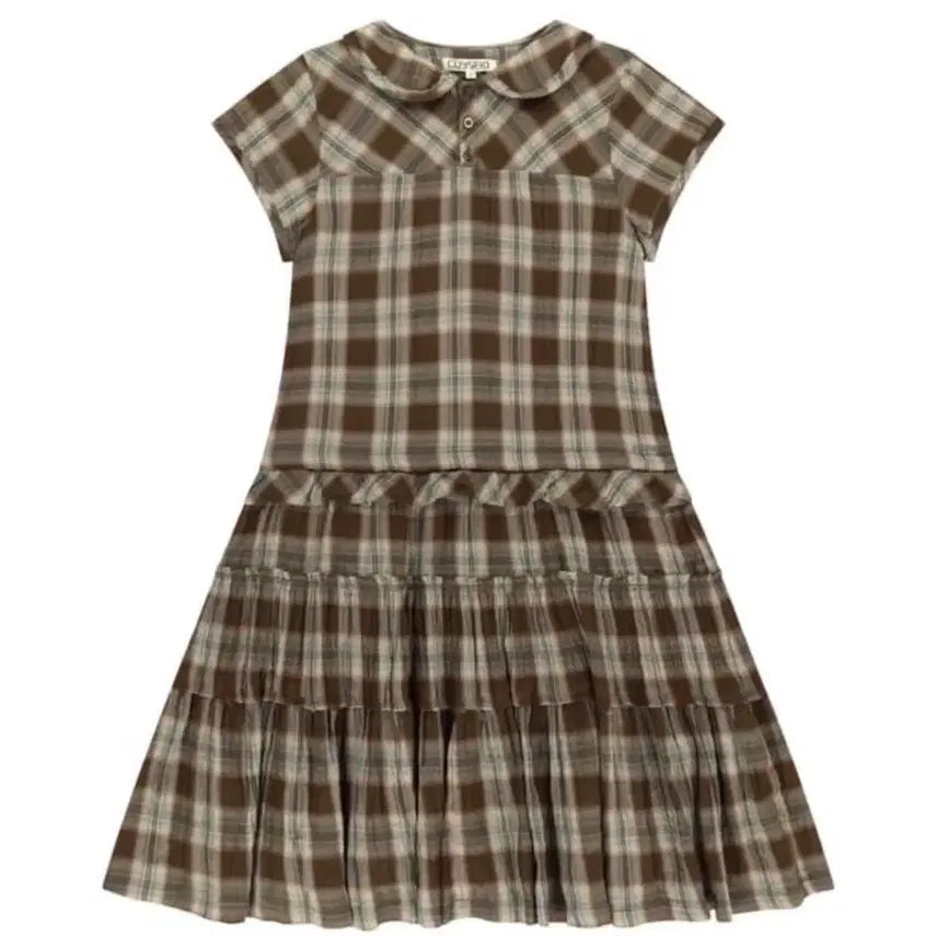 [BUNJANG] KOSEIO Raw Edge Checkered Dress / 코이세이오 로우 엣지 체크 원피스