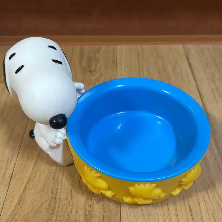 [BUNJANG] Vintage Snoopy Cereal Bowl Accessory Holder / 레어) 빈티지 고전 스누피 시리얼볼 악세사리 보관함