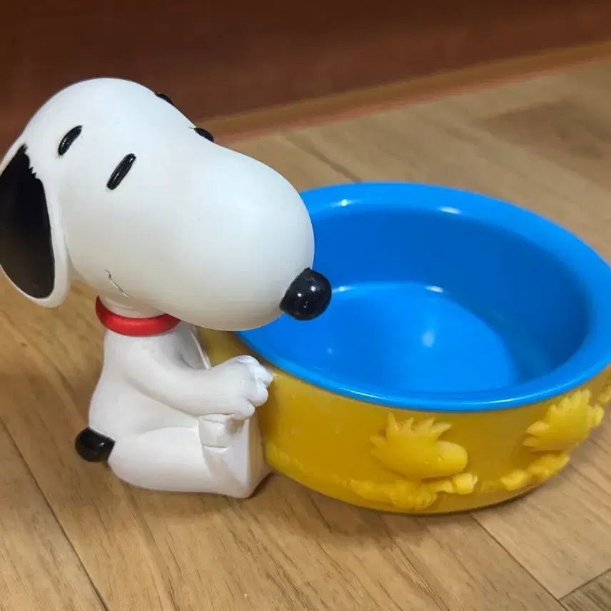 [BUNJANG] Vintage Snoopy Cereal Bowl Accessory Holder / 레어) 빈티지 고전 스누피 시리얼볼 악세사리 보관함