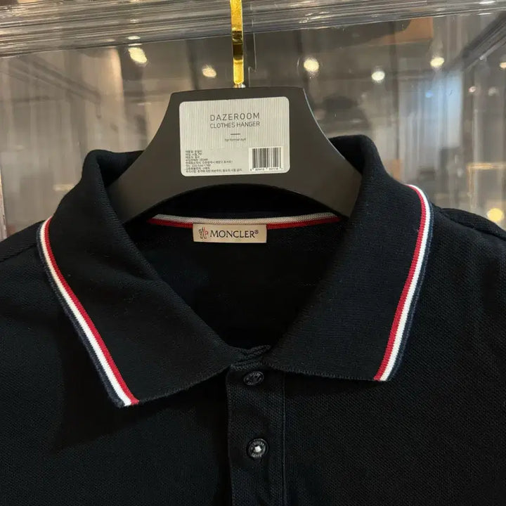 [SOLD OUT] [정품/L사이즈] 몽클레어 반팔 카라티 블랙