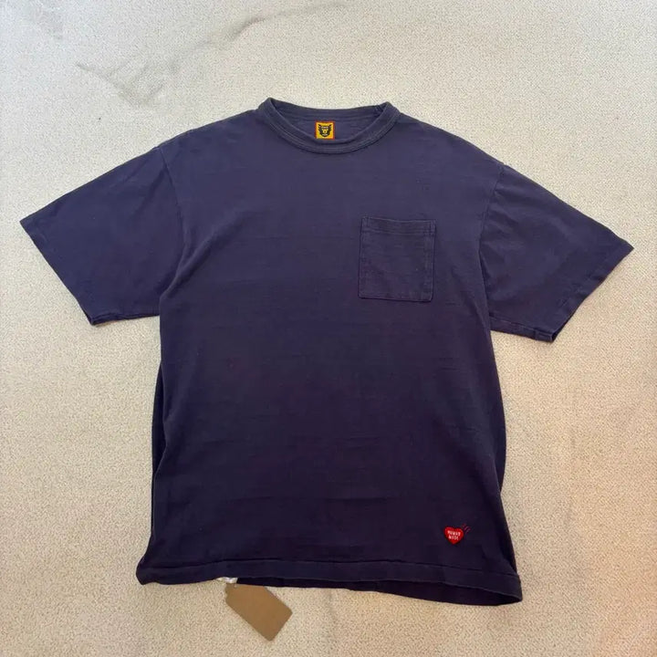 [BUNJANG] Human Made Bottom Logo Pocket Short Sleeve T-Shirt / 100 휴먼메이드 하단로고 포켓 반팔 티셔츠